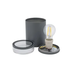 Zewnętrzna Lampa Sufitowa ROCK PRO Szary 1xE27 IP44 * Nowodvorski New