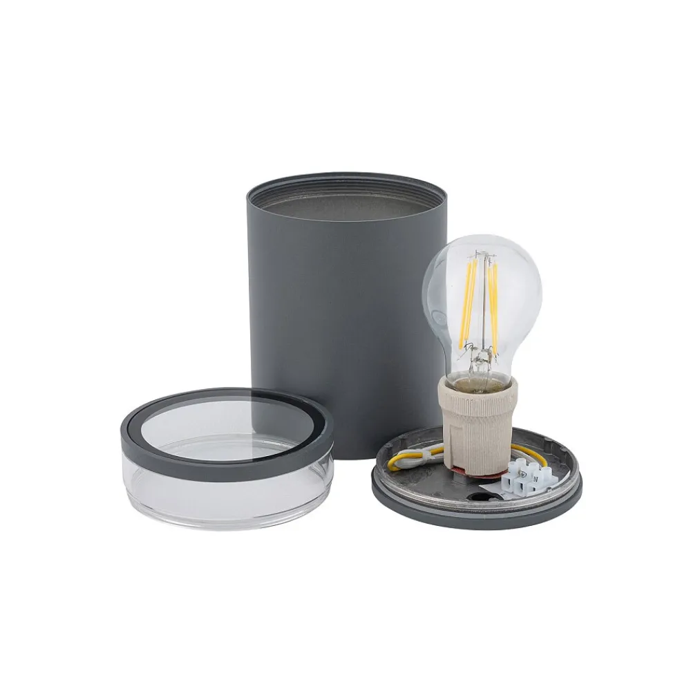 Zewnętrzna Lampa Sufitowa ROCK PRO Szary 1xE27 IP44 * Nowodvorski New