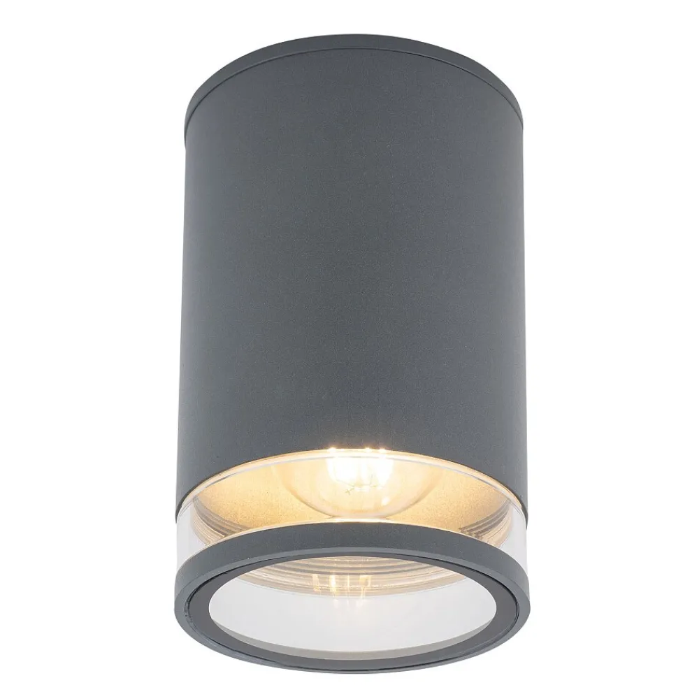 Zewnętrzna Lampa Sufitowa ROCK PRO Szary 1xE27 IP44 * Nowodvorski New