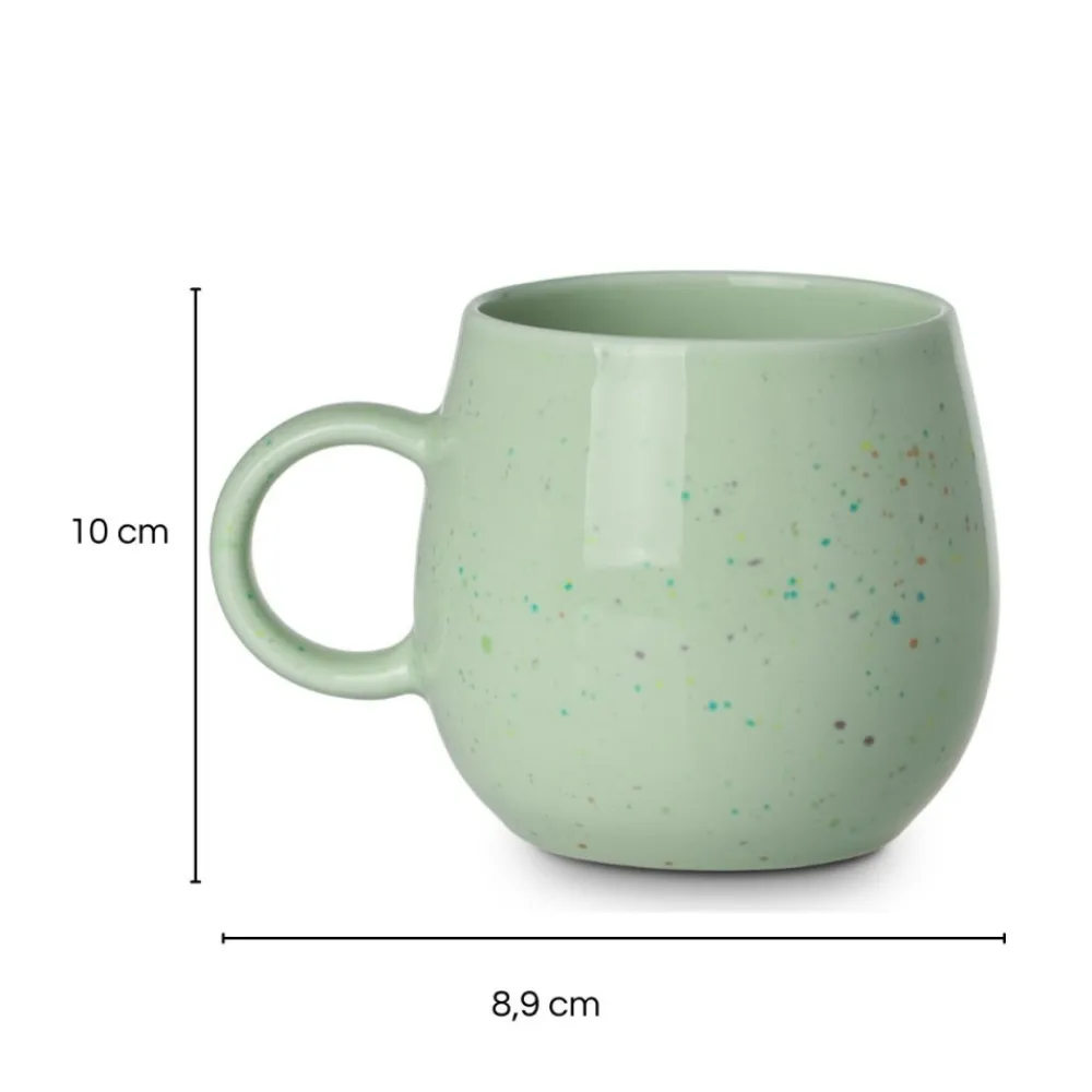 Zielony kubek 480 ml Speckle Pop * Estia Clearance