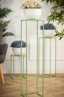 Zielony kwietnik stojący 100 cm * HowHomely Clearance