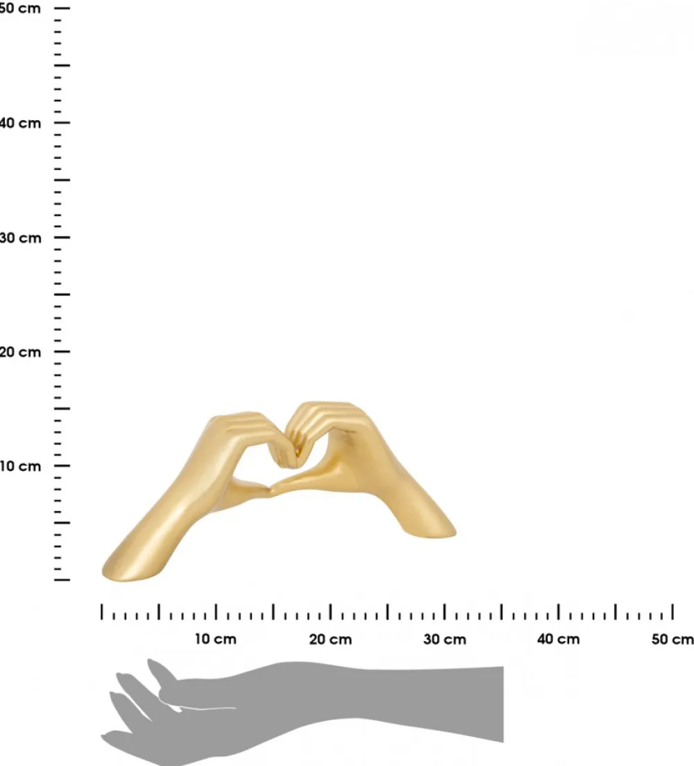 Złota figurka dekoracyjna Amy Hands * Atmosphera Hot