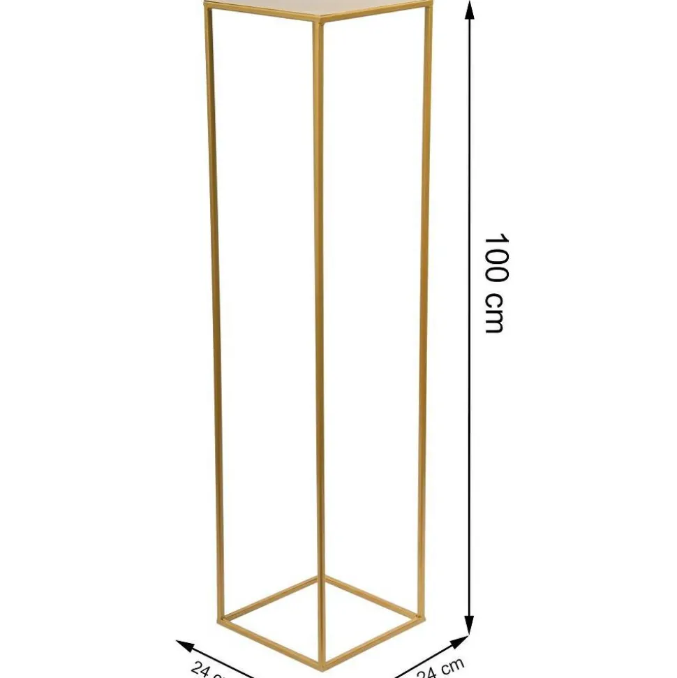 Złoty nowoczesny kwietnik stojący 100 cm LOFT