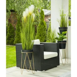 Złoty nowoczesny kwietnik Loft 45 cm * HowHomely Outlet