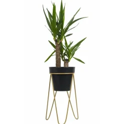 Złoty nowoczesny kwietnik Loft 45 cm * HowHomely Outlet