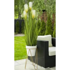 Złoty nowoczesny kwietnik Loft 45 cm * HowHomely Outlet