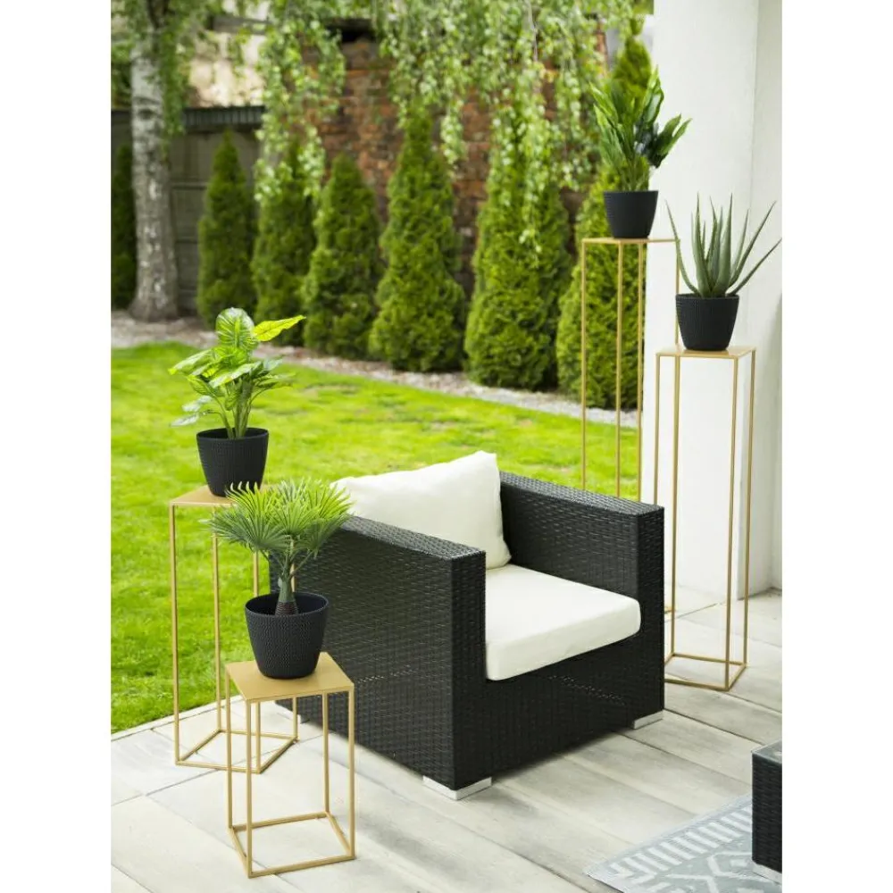 Złoty nowoczesny kwietnik stojący 70 cm LOFT * HowHomely Clearance