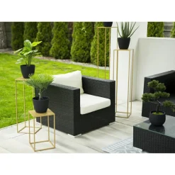 Złoty nowoczesny kwietnik stojący 130 cm LOFT * HowHomely Discount