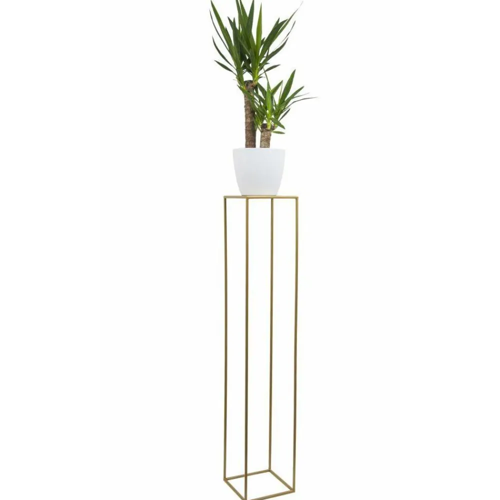 Złoty nowoczesny kwietnik stojący 130 cm LOFT * HowHomely Discount