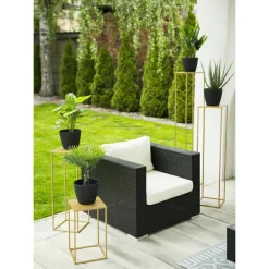 Złoty nowoczesny kwietnik stojący 130 cm LOFT * HowHomely Discount
