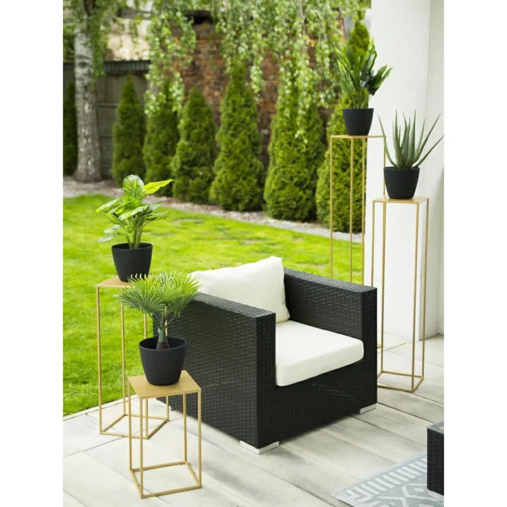 Złoty nowoczesny kwietnik stojący 130 cm LOFT * HowHomely Discount